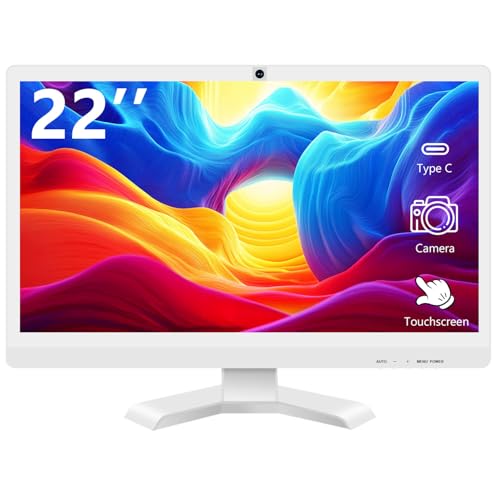 Amazon.co.jp: Akntzcs 22インチ タッチスクリーンモニター カメラ付き